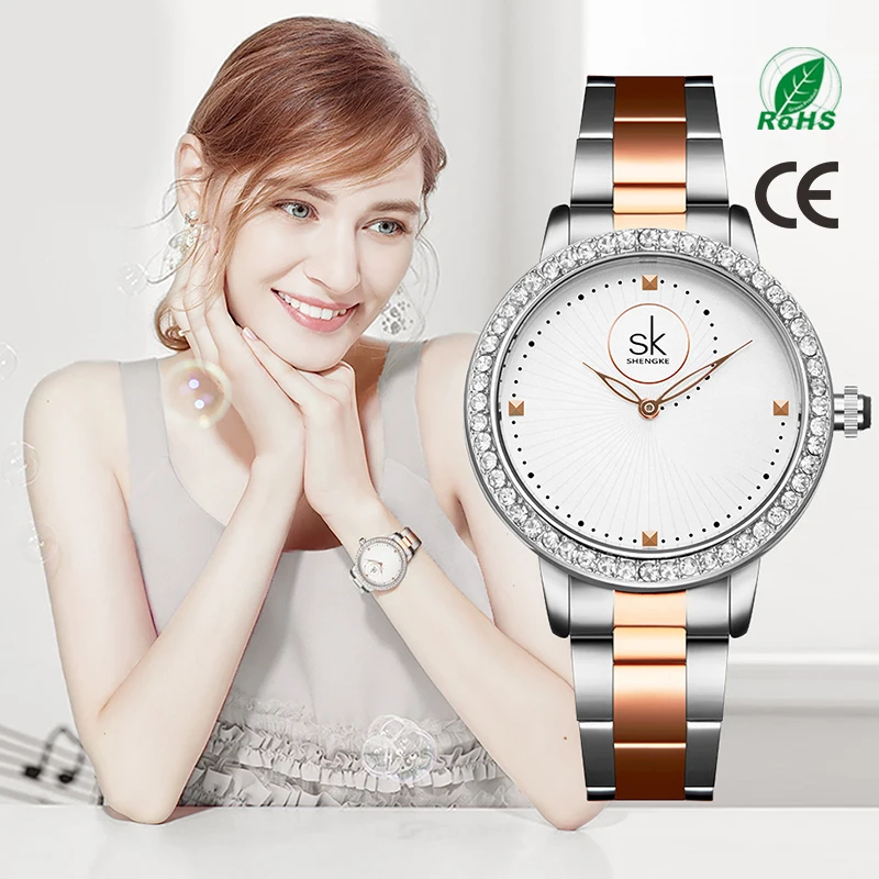 SHENGKE SK K0111L Stainless Steel Band Fashion Luxury Watches Woman Wrist Japan Movement Quartz
SHENGKE SK K0111L Stainless Steel Band Fashion Luxury Watches Woman Wrist Japan Movement Quartz