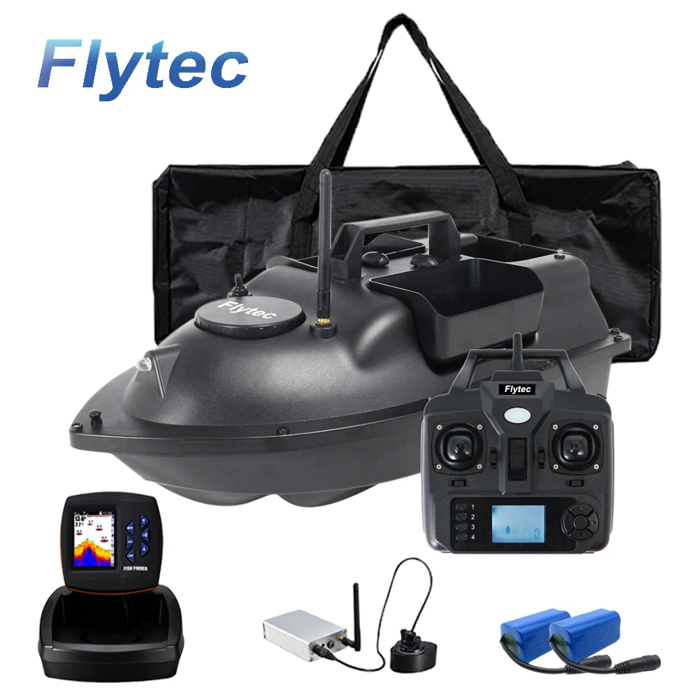 

Flytec 500M Saltwater GPS RC Bait Boat With 300M Fish Finder And GPS 8 Hours Larger Battery GPS Auto Return Boat