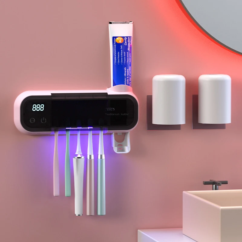 UV Toothbrush Sanitizing Device Toothbrush Holder Toothpaste Dispenser Toothbrush Sanitizing Sterilizer Case
UV Toothbrush Sanitizing Device Toothbrush Holder Toothpaste Dispenser Toothbrush Sanitizing Sterilizer Case