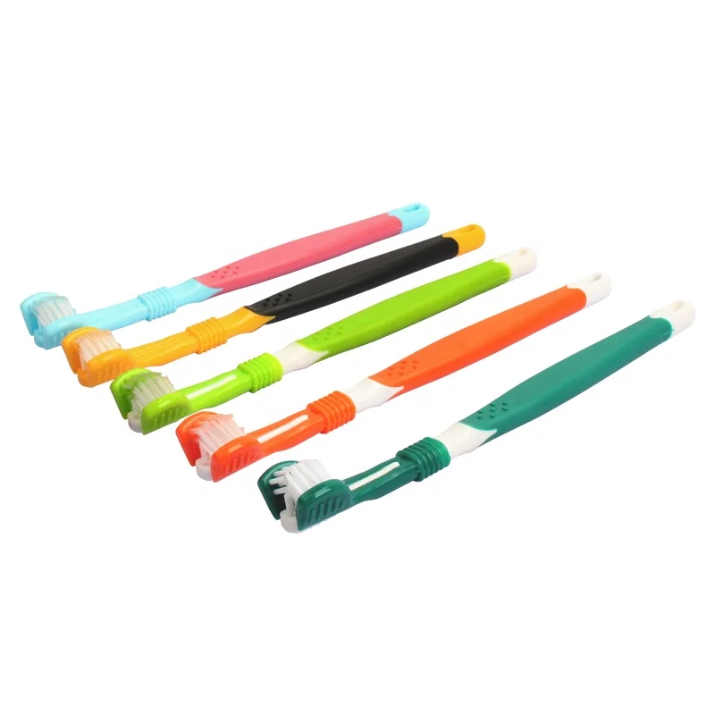 Factory Wholesale High Quality Three Sided Pet Cat Dog Toothbrush, Green/blackish green/orange/yellow/sky blue
Factory Wholesale High Quality Three Sided Pet Cat Dog Toothbrush, Green/blackish green/orange/yellow/sky blue