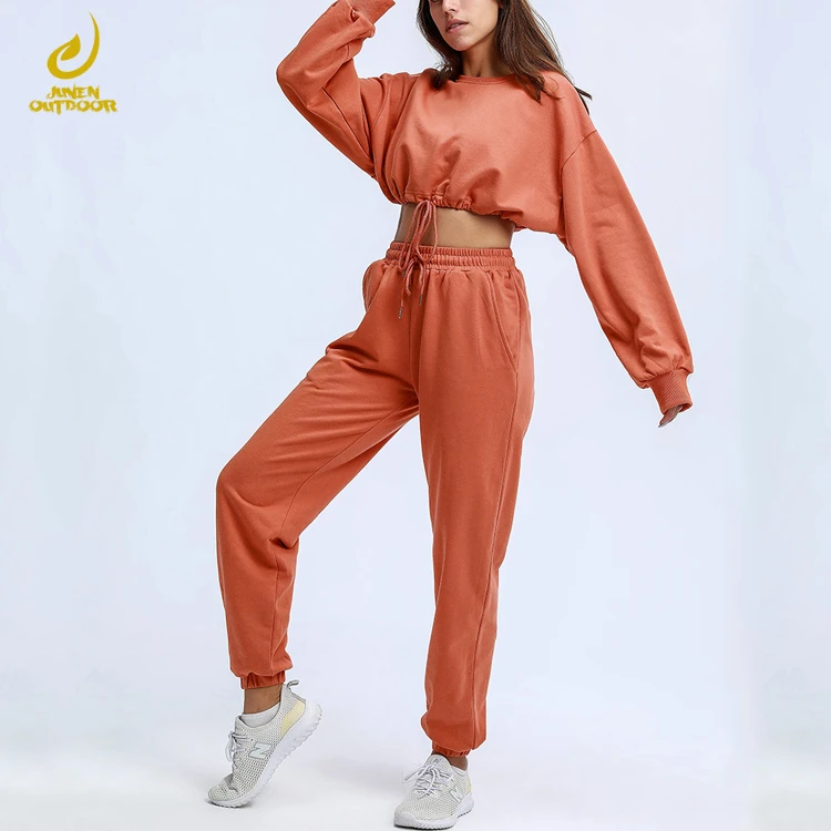 women's crop top hoodies set Casual Oversize style Crop Top sweatshirt cotton solid plain color Sweatsuit Gym Fitness Wear, Customized color
women's crop top hoodies set Casual Oversize style Crop Top sweatshirt cotton solid plain color Sweatsuit Gym Fitness Wear, Customized color