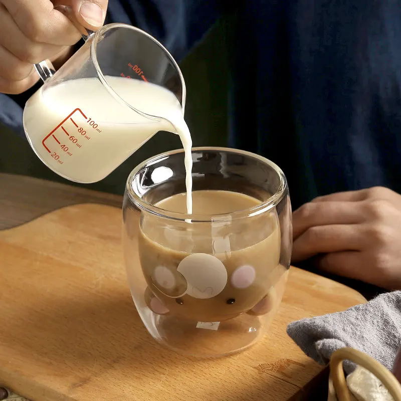 Cute Bear Shaped Double Wall Glass Mug Prevent Scald Cartoon Lovely Double Glass Milk Coffee Cup for Gift, Transparent
Cute Bear Shaped Double Wall Glass Mug Prevent Scald Cartoon Lovely Double Glass Milk Coffee Cup for Gift, Transparent