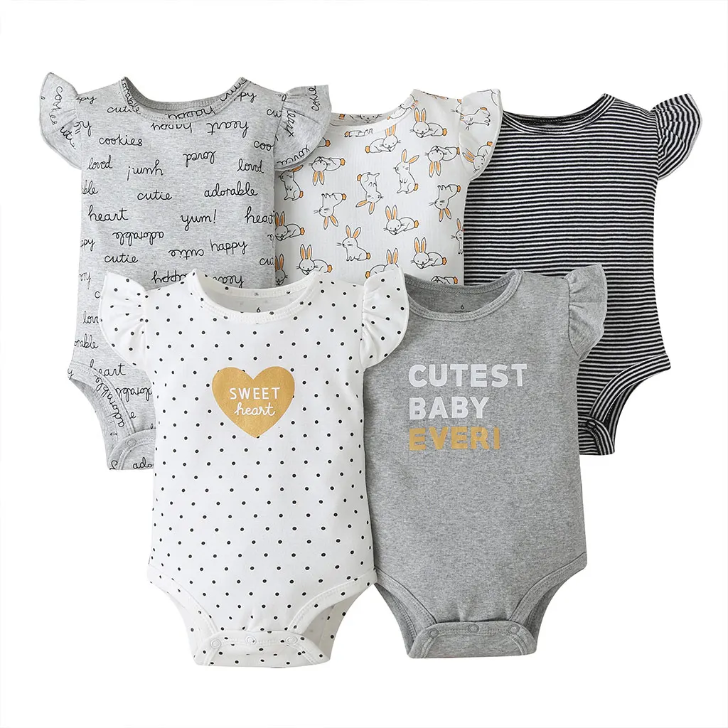 Cotton fabric baby clothes newborn baby unisex romper short sleeve 6-24 months Bodysuit, As pictures
Cotton fabric baby clothes newborn baby unisex romper short sleeve 6-24 months Bodysuit, As pictures