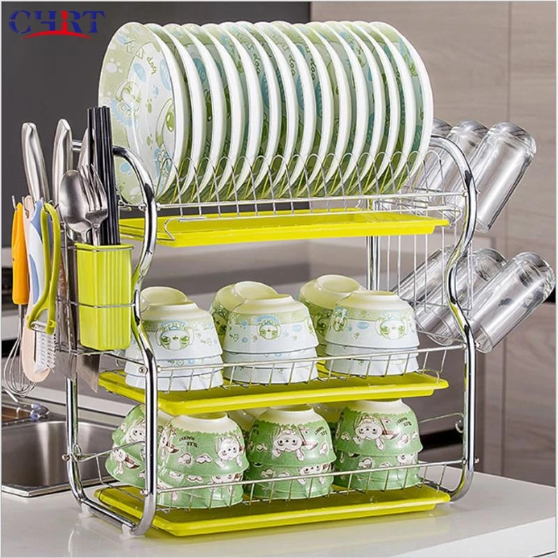 CHRT rack plate dish dranier Adjustable Rustproof Space Saving Drying Rack Bowl Plate Metal Dish Drainer Rack with Tray, Natural
CHRT rack plate dish dranier Adjustable Rustproof Space Saving Drying Rack Bowl Plate Metal Dish Drainer Rack with Tray, Natural