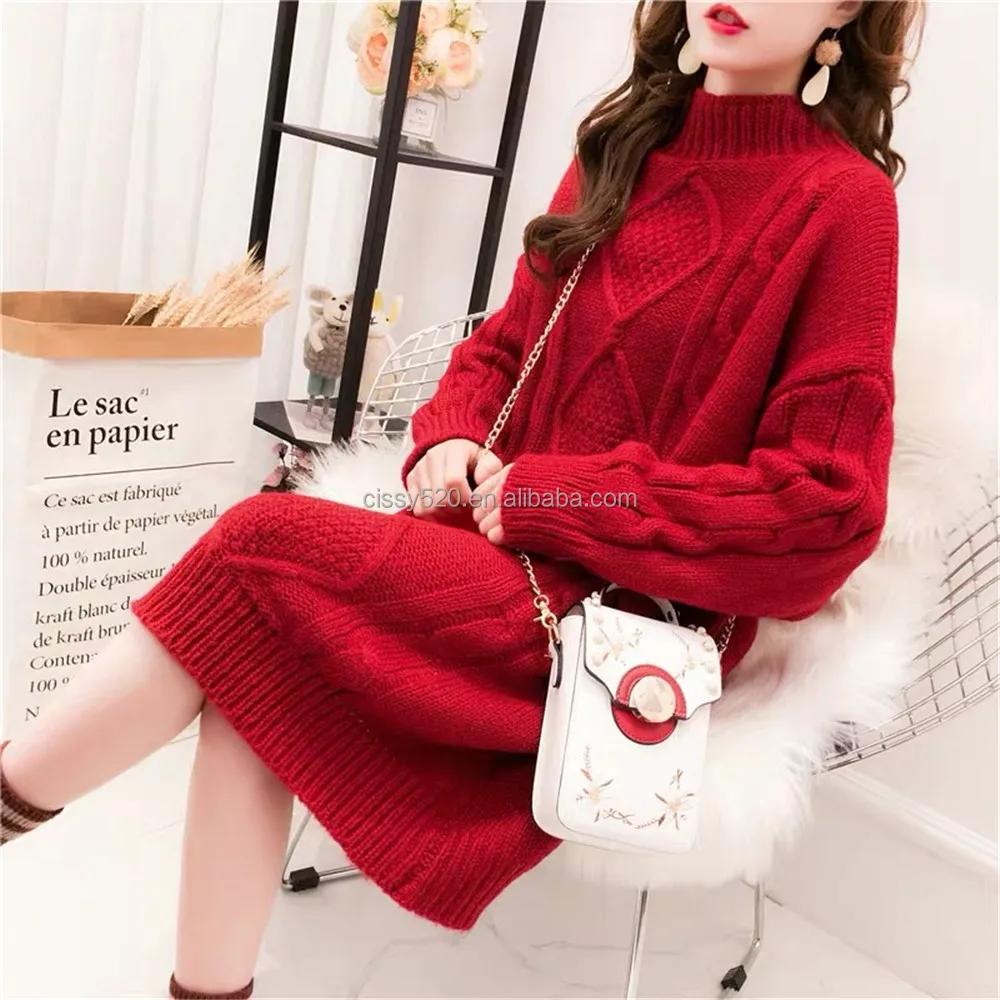 Fashion 2021 wholesale sweater dress Women Fashion Long Sleeve Sweater sweater dress
Fashion 2021 wholesale sweater dress Women Fashion Long Sleeve Sweater sweater dress