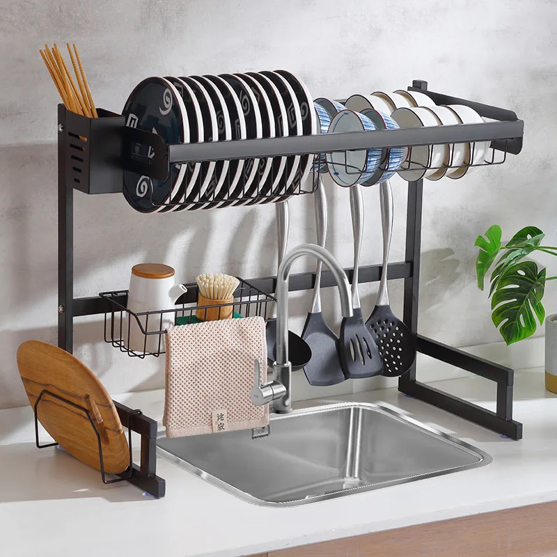 Home and kitchen accessories Dish Drying Rack Over Sink Kitchen Storage Shelf, Black 
Home and kitchen accessories Dish Drying Rack Over Sink Kitchen Storage Shelf, Black