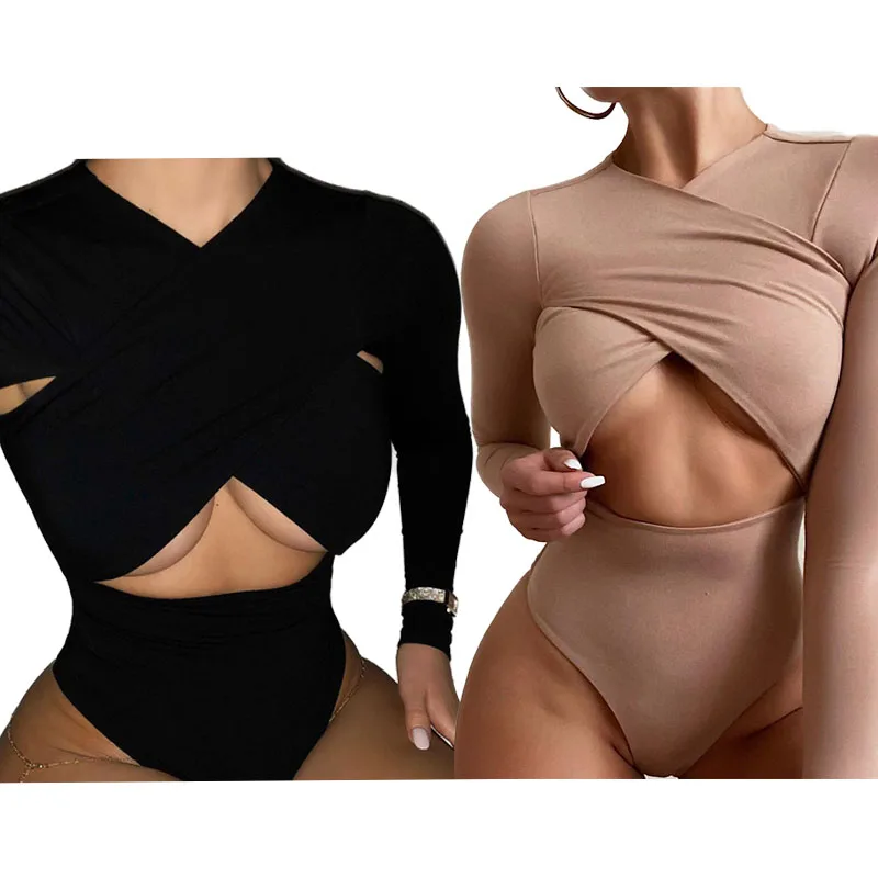 Womens clothing 2021 sexy clothing new solid color cross-cut long-sleeved waist slim fit womens bodysuit D11365, Black, pink, beige
Womens clothing 2021 sexy clothing new solid color cross-cut long-sleeved waist slim fit womens bodysuit D11365, Black, pink, beige