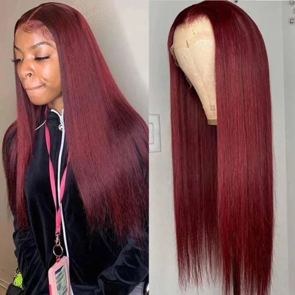VENUSWIG Wholesale Virgin Brazilian Human Hair Color #99J 13x4 Lace Front Wig Straight Human Hair
VENUSWIG Wholesale Virgin Brazilian Human Hair Color #99J 13x4 Lace Front Wig Straight Human Hair