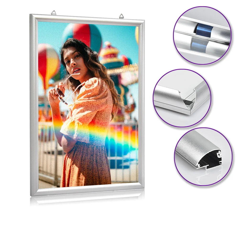 2019 publicidad montado en la pared pantalla retroiluminada por led señal de aluminio marco personalizado impreso led Duratrans caja de luz
