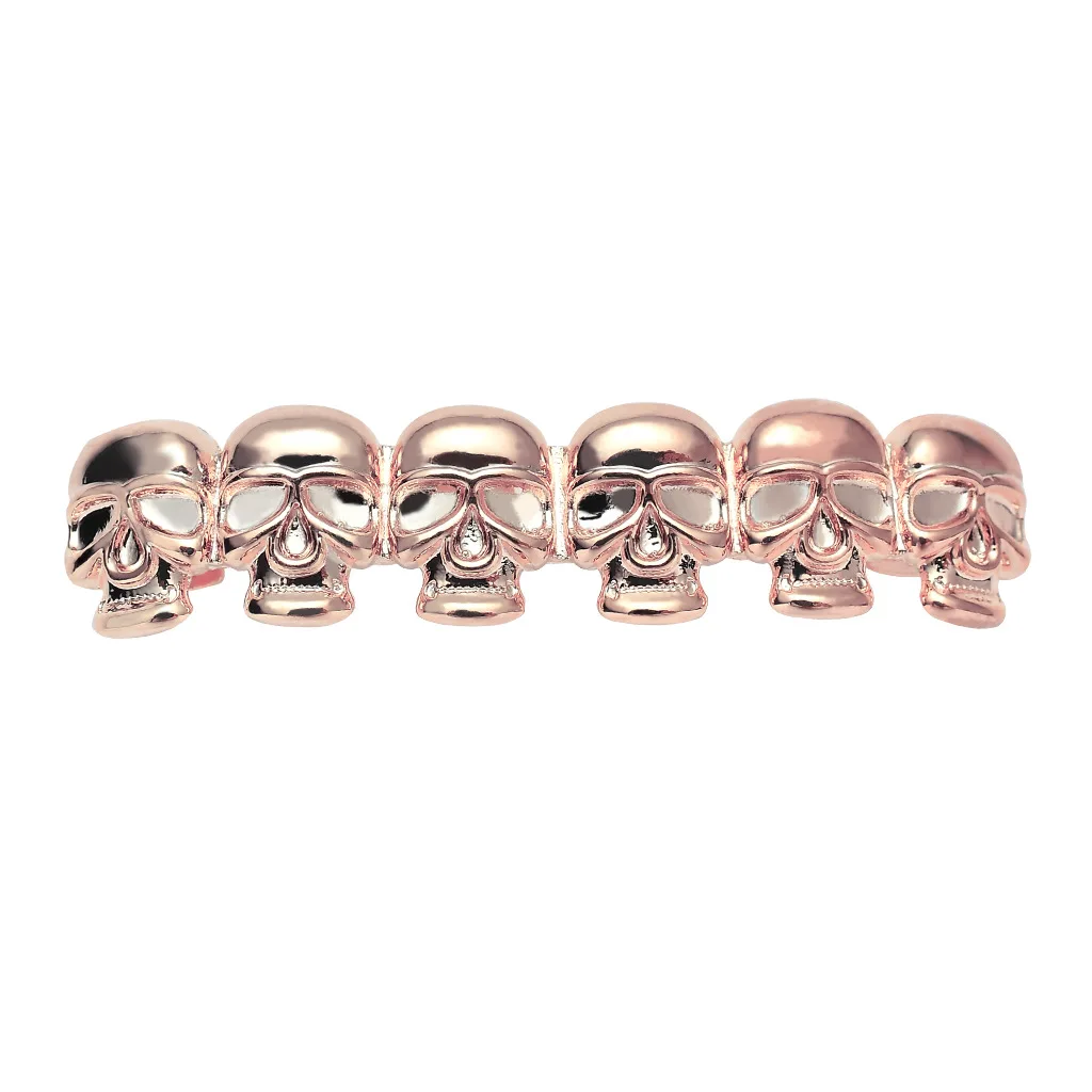 New Arrival Punk Bare Smooth Skull Teeth Grillz Hip Hops Real Gold Plated Skull Teeth Grillz For Men Women
New Arrival Punk Bare Smooth Skull Teeth Grillz Hip Hops Real Gold Plated Skull Teeth Grillz For Men Women