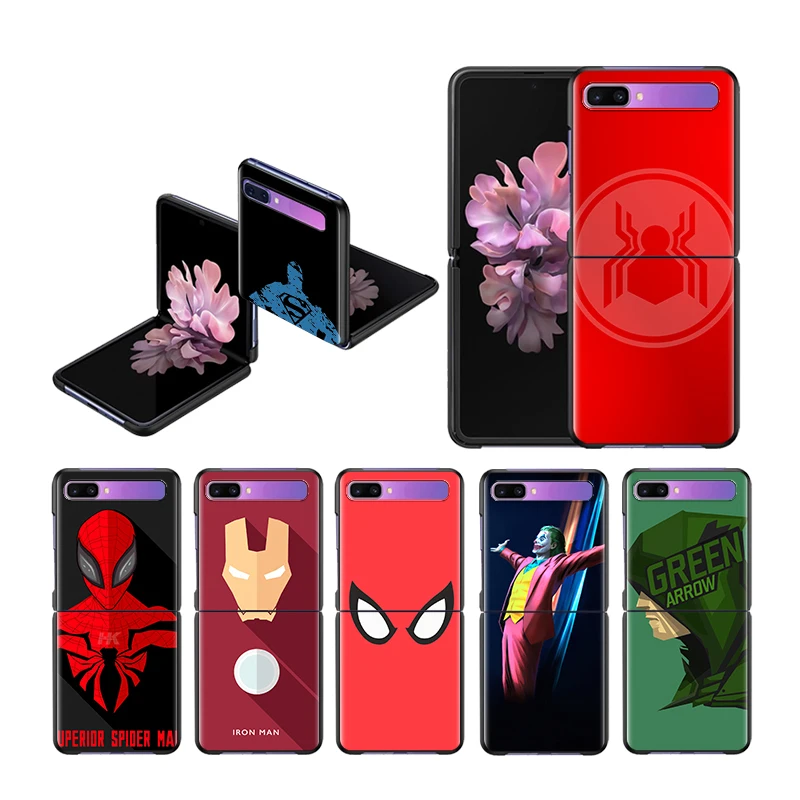 2020 Fashion Print Iron Man Superhero Black Hard PC Phone Case for Samsung Galaxy Z Flip Spiderman Sticker Phone Cover, Multiple
2020 Fashion Print Iron Man Superhero Black Hard PC Phone Case for Samsung Galaxy Z Flip Spiderman Sticker Phone Cover, Multiple