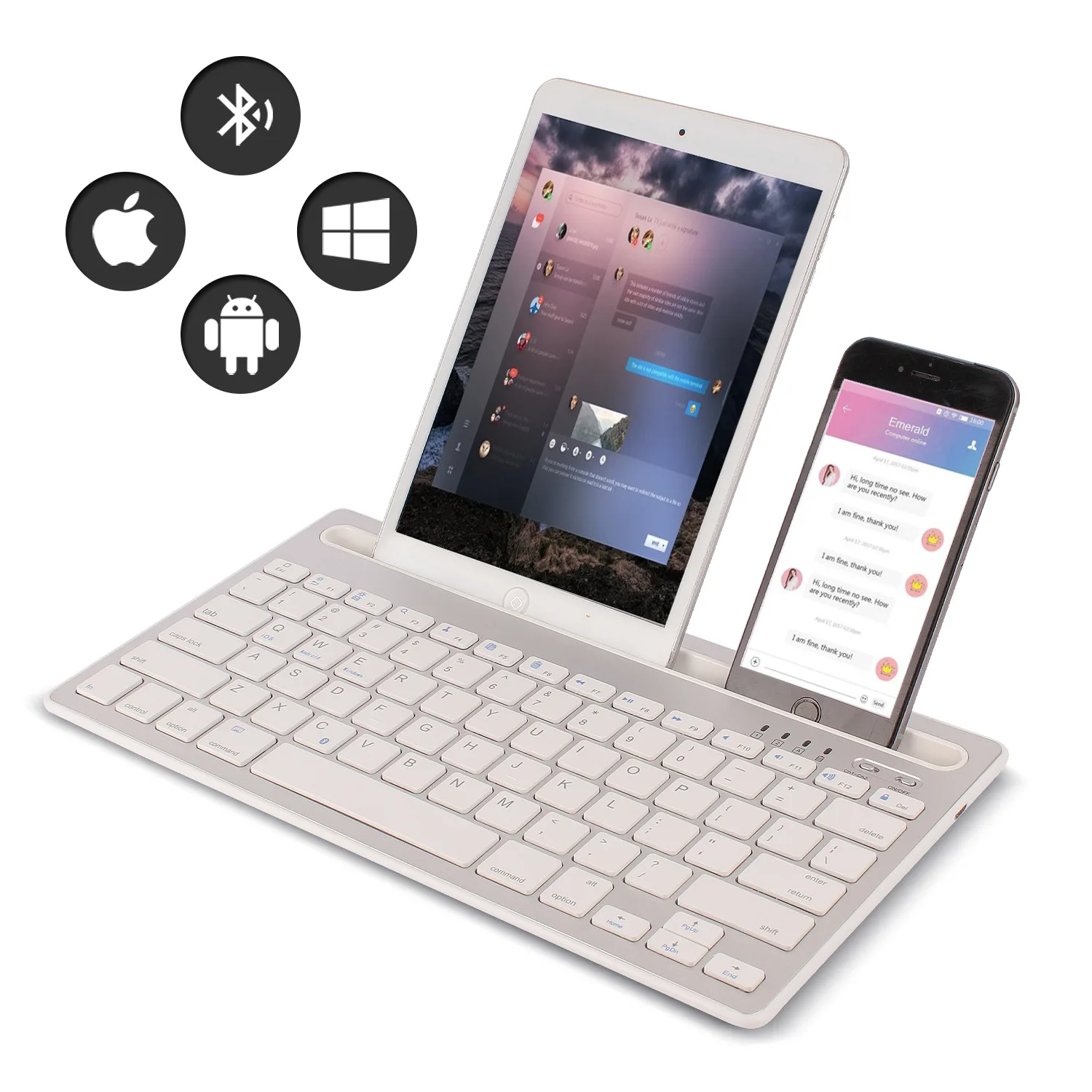 Wireless Keyboard Rechargeable Portable Mini Wireless Keyboard For IOS Android Windows PC Tablet
Wireless Keyboard Rechargeable Portable Mini Wireless Keyboard For IOS Android Windows PC Tablet