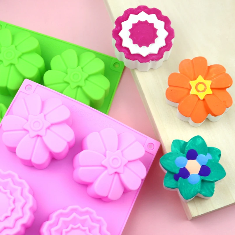 144 Ready in Shipment 6 Hole Different Flower Shape Silicone Molds for Candle Mold Soap Making Suppliers Spatula Cake Mold LFGB
144 Ready in Shipment 6 Hole Different Flower Shape Silicone Molds for Candle Mold Soap Making Suppliers Spatula Cake Mold LFGB