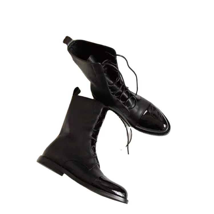 Women's short boots PU British style large size cool non-slip women's shoes ladies boots heels, Black
Women's short boots PU British style large size cool non-slip women's shoes ladies boots heels, Black