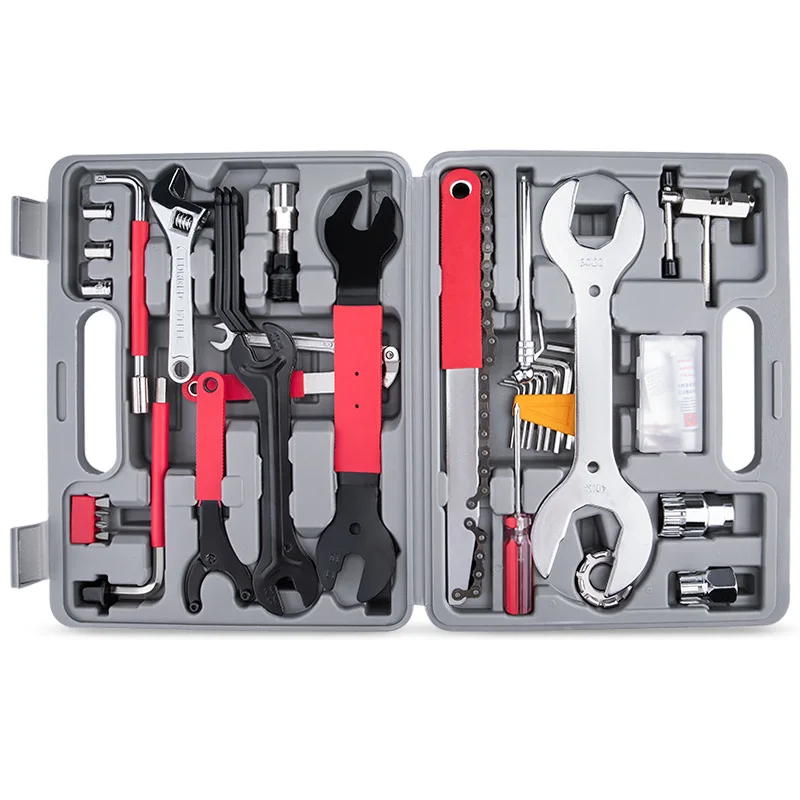 Hand Tool Set Bicycle Repair Tool Sets Combination Professional Bike Tool Box, Black
Hand Tool Set Bicycle Repair Tool Sets Combination Professional Bike Tool Box, Black