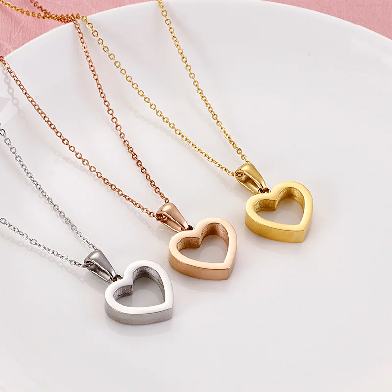 Best Selling 18K Gold Plated 316L Stainless Steel Hollow Heart Pendant Necklace For Daily Wear
Best Selling 18K Gold Plated 316L Stainless Steel Hollow Heart Pendant Necklace For Daily Wear