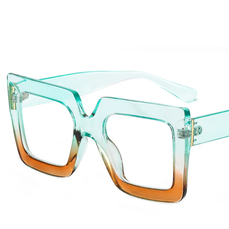 European and American unisex fashion double color transparent square large frame sunglasses
European and American unisex fashion double color transparent square large frame sunglasses