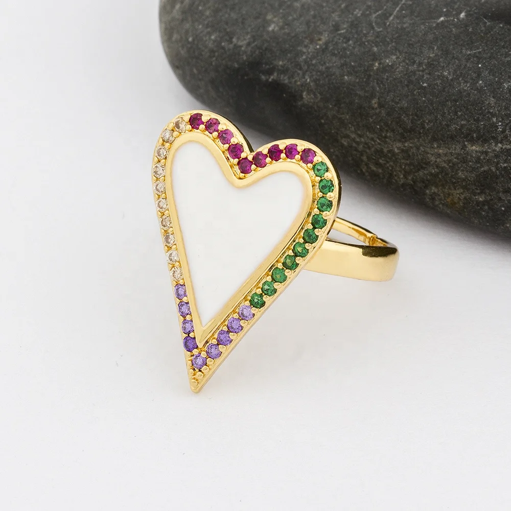 Fashion New Design Copper Cubic Zircon Adjustable Gold Red Heart Rings for Women Female Popular Cute Love Romantic Jewelry Gift
Fashion New Design Copper Cubic Zircon Adjustable Gold Red Heart Rings for Women Female Popular Cute Love Romantic Jewelry Gift