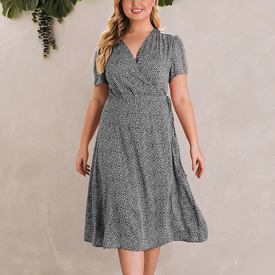 ZACAVIA 2021 Summer Hot Selling Dress Strappy Chiffon Floral Print Dress Plus Size V-neck Women Dress, Photo color
ZACAVIA 2021 Summer Hot Selling Dress Strappy Chiffon Floral Print Dress Plus Size V-neck Women Dress, Photo color