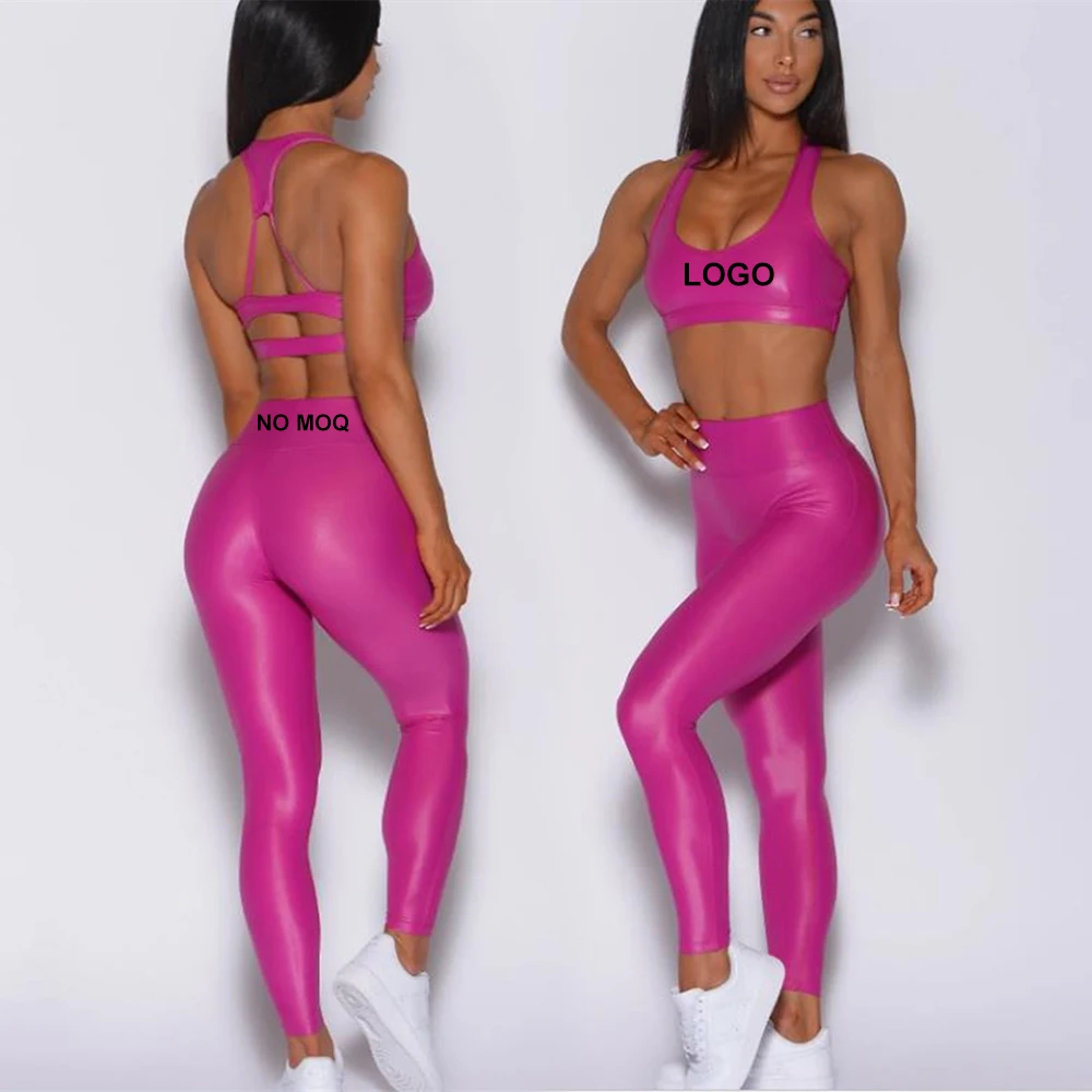 2023 Custom Sport Wear Workout Gym Fitness Activewear Leather Yoga Leggings Set Deportivos De Mujer Workout Sets For Women
2023 Custom Sport Wear Workout Gym Fitness Activewear Leather Yoga Leggings Set Deportivos De Mujer Workout Sets For Women