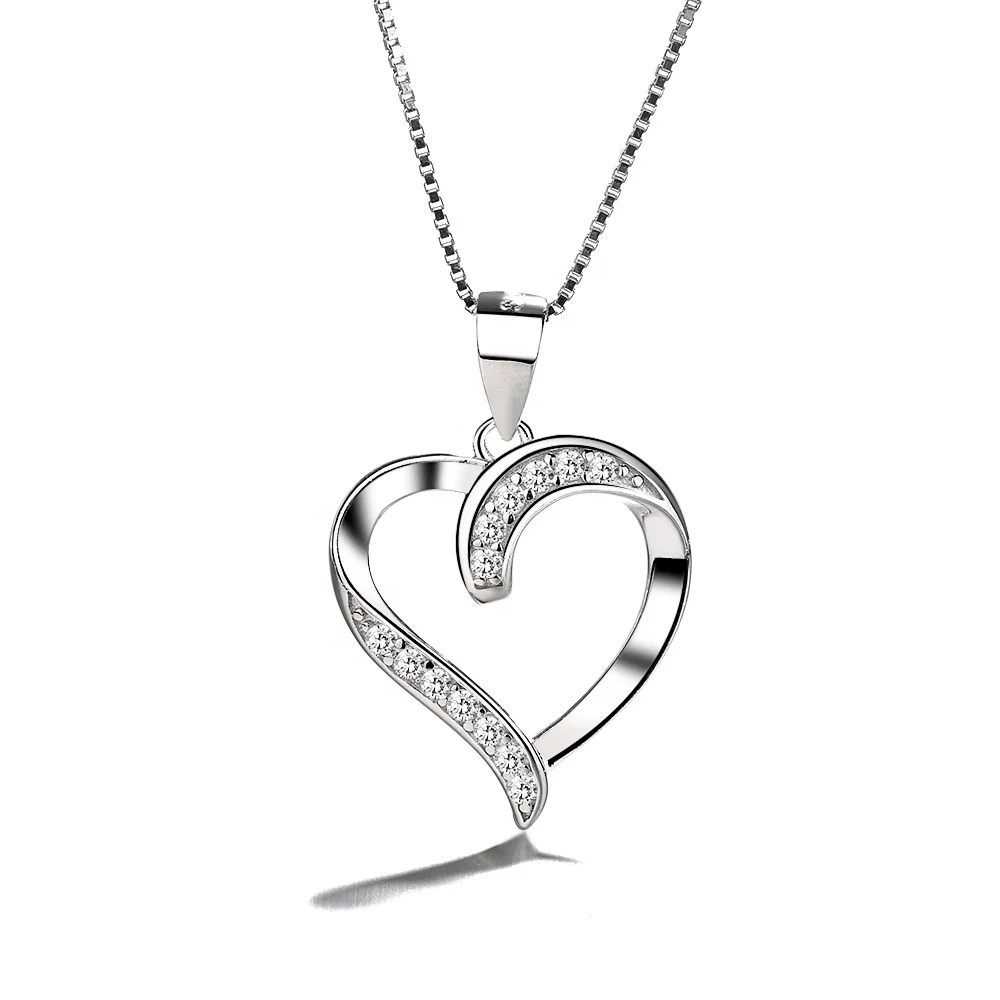 Trendy Charm Necklace Jewelry Heart Pendant 925 Sterling Silver Chain Necklace For Women Fashion Gift
Trendy Charm Necklace Jewelry Heart Pendant 925 Sterling Silver Chain Necklace For Women Fashion Gift