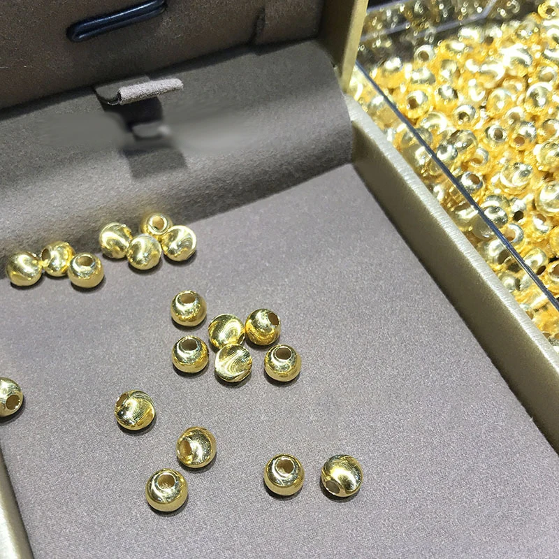 fine real 18K gold beads for jewelry making cnc design diy rubber spacer stopper beads jewelry component findings
fine real 18K gold beads for jewelry making cnc design diy rubber spacer stopper beads jewelry component findings