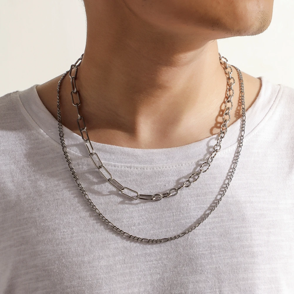 Best Selling Simple Men's Stainless Steel Double Layer Single Chain Necklace For Daily Use
Best Selling Simple Men's Stainless Steel Double Layer Single Chain Necklace For Daily Use