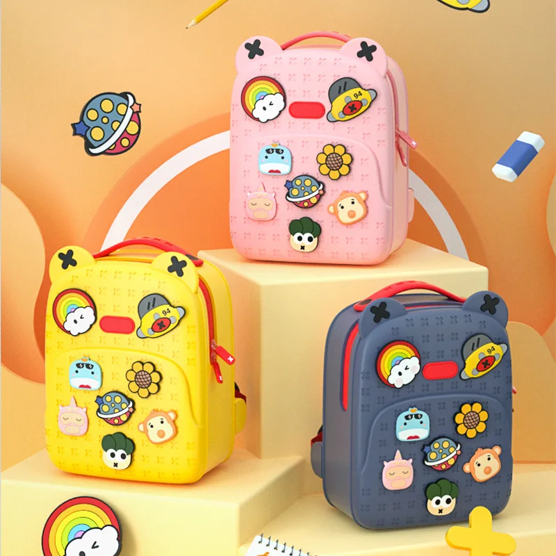 Kawaii DIY Bagpack Kids Gift Picnic Eva Waterproof Cartoon Toddler Backpack School Bag With 8 Cute Decors, Blue, yellow, pink
Kawaii DIY Bagpack Kids Gift Picnic Eva Waterproof Cartoon Toddler Backpack School Bag With 8 Cute Decors, Blue, yellow, pink