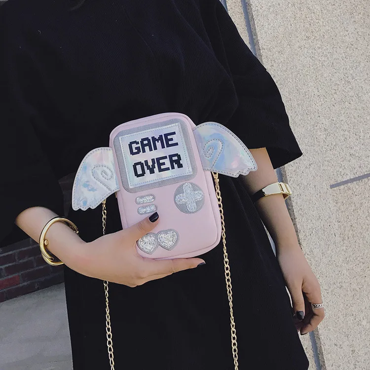 2022 New arrival fashion creative game over laser reflection phone bag crossbody women hand bags, Customized color
2022 New arrival fashion creative game over laser reflection phone bag crossbody women hand bags, Customized color