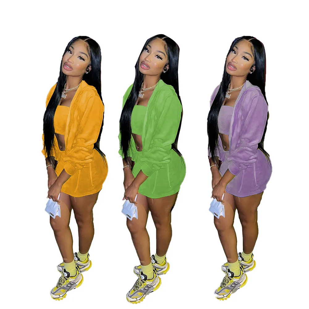 Fall 2021 women clothes solid color velvet women' set tube top and bodycon dress with long sleeve sweatshirt for women streetwea
Fall 2021 women clothes solid color velvet women' set tube top and bodycon dress with long sleeve sweatshirt for women streetwea