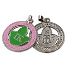 Factory Wholesale Custom Enamel Logo Metal Pendant Charm for Necklace