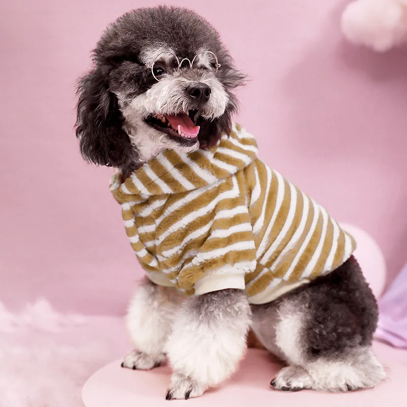 Winter Luxury Pet Puppy Teddy Soft and comfortable Stripe Dog Hoodie Wholesale, 1 colors
Winter Luxury Pet Puppy Teddy Soft and comfortable Stripe Dog Hoodie Wholesale, 1 colors
