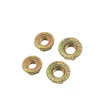 Yellow Color Zinc Plated DIN6923 Hexagon Flange Nut
