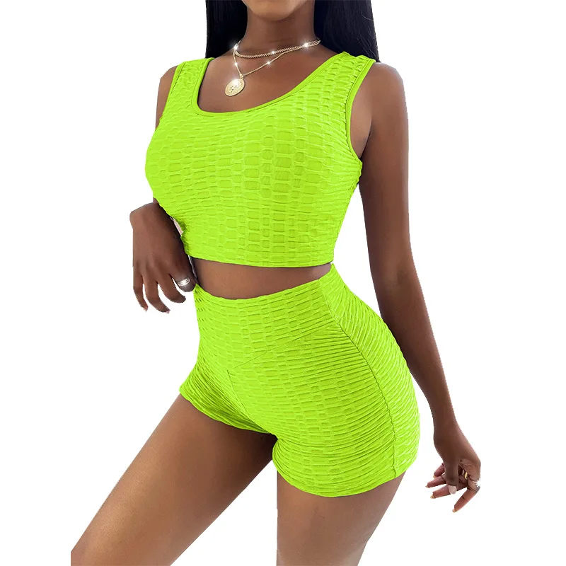 2021 Solid Color Yoga Outfits biker Shorts Sets Crop Tops Active wear running fitness Gym Bra and Leggings Sets for women, Al-88004
2021 Solid Color Yoga Outfits biker Shorts Sets Crop Tops Active wear running fitness Gym Bra and Leggings Sets for women, Al-88004