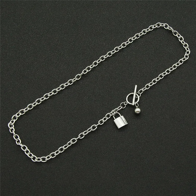 NC-0684 Simple Trendy Hiphop Jewelry Popular Daily Outfit Fashion Accessories Stainless Steel Lock Pendant Chain Silver Necklace, Mix
NC-0684 Simple Trendy Hiphop Jewelry Popular Daily Outfit Fashion Accessories Stainless Steel Lock Pendant Chain Silver Necklace, Mix