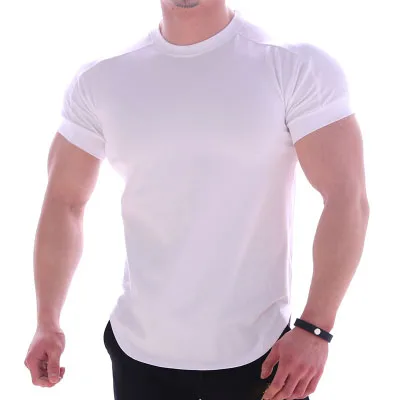 European and American bodybuilding training pure cotton large loose sports short sleeve men's T-shirt, Customized color
European and American bodybuilding training pure cotton large loose sports short sleeve men's T-shirt, Customized color