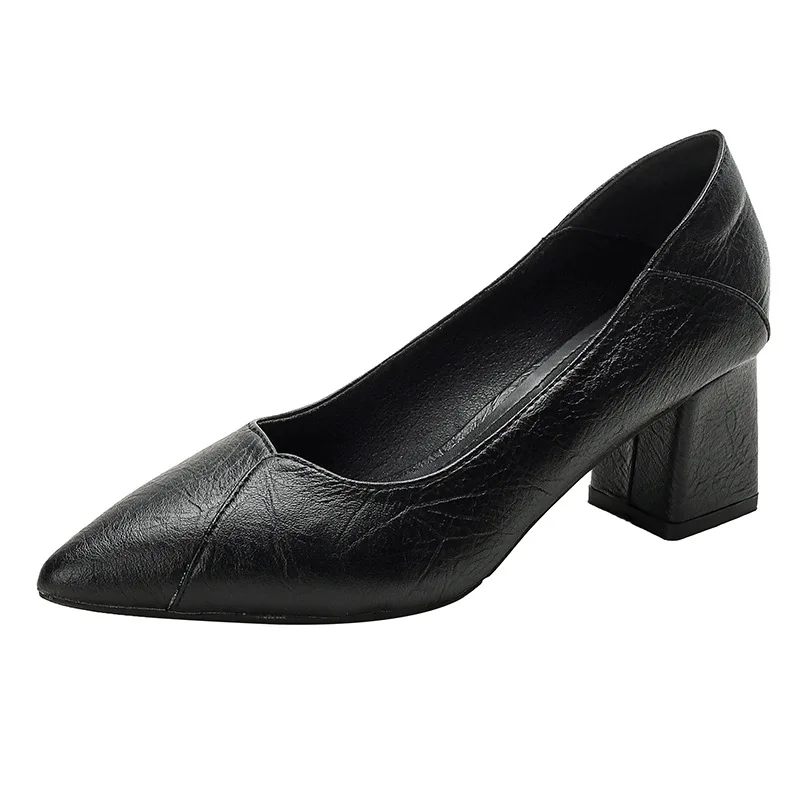 Amazon AliExpress Hot Sale Simple Ladies High Heels Black Thick Heel Soft Pointed Toe Work Shoes Women Pumps
Amazon AliExpress Hot Sale Simple Ladies High Heels Black Thick Heel Soft Pointed Toe Work Shoes Women Pumps