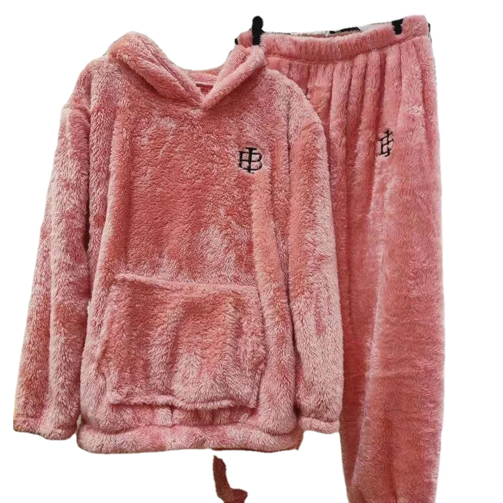 New autumn/winter ladies flannel long hair warm pajamas can be customized logo couples home suit
New autumn/winter ladies flannel long hair warm pajamas can be customized logo couples home suit