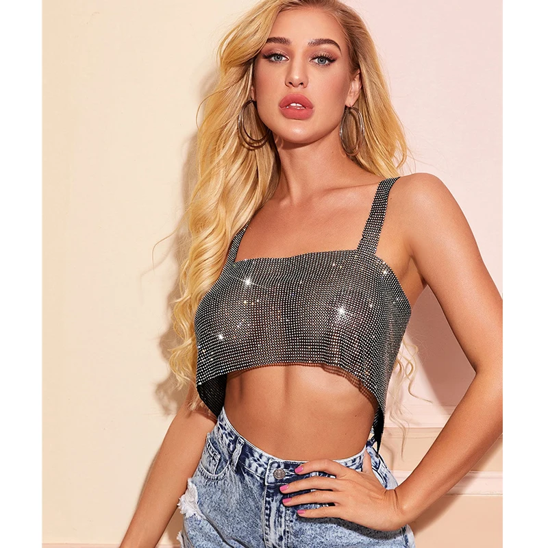 2021 New Arrivals Streetwear Sexy Plate Rhinestone Club Night Wear Tube Crop Top Women's Tank Tops
2021 New Arrivals Streetwear Sexy Plate Rhinestone Club Night Wear Tube Crop Top Women's Tank Tops