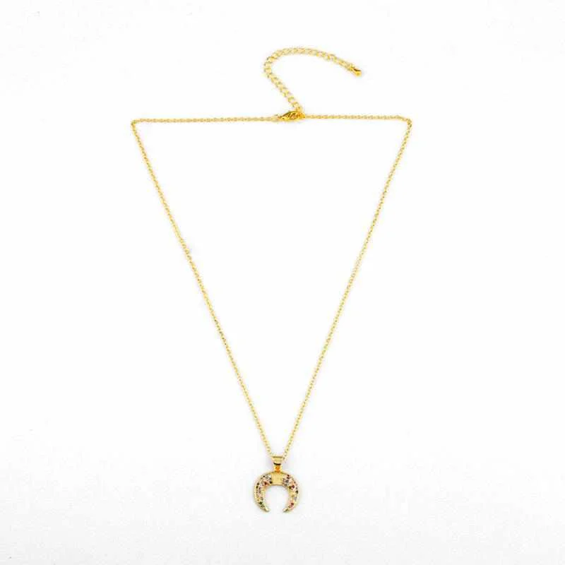 Hot Sale Multi Color CZ Moon Ox horn&cactus pendant Brass simple style women necklace
Hot Sale Multi Color CZ Moon Ox horn&cactus pendant Brass simple style women necklace