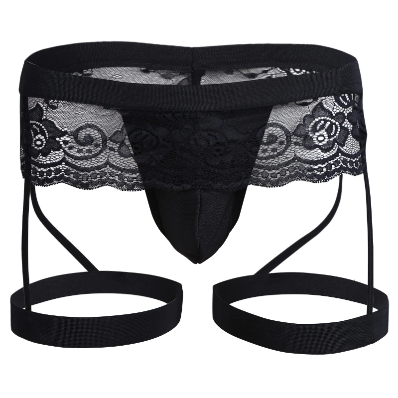 iEFiEL Mens Sexy G-string Boxer Briefs with Garter Lace Breathable Black Underwear Underpants
iEFiEL Mens Sexy G-string Boxer Briefs with Garter Lace Breathable Black Underwear Underpants
