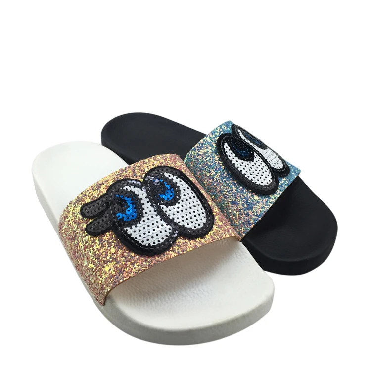 Ladies Bling Sequin Upper Slippers Women Sandals Custom Slides, As pictures or customed
Ladies Bling Sequin Upper Slippers Women Sandals Custom Slides, As pictures or customed