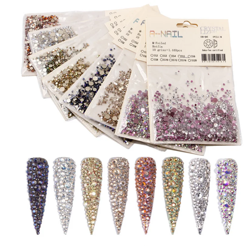 2020-new !! Multi-size Rhinestone nails 3D Crystal AB Clear Pearl DIY Nail Art Decoration Gold Silver Nail Art Rhinestone, 5 colors
2020-new !! Multi-size Rhinestone nails 3D Crystal AB Clear Pearl DIY Nail Art Decoration Gold Silver Nail Art Rhinestone, 5 colors