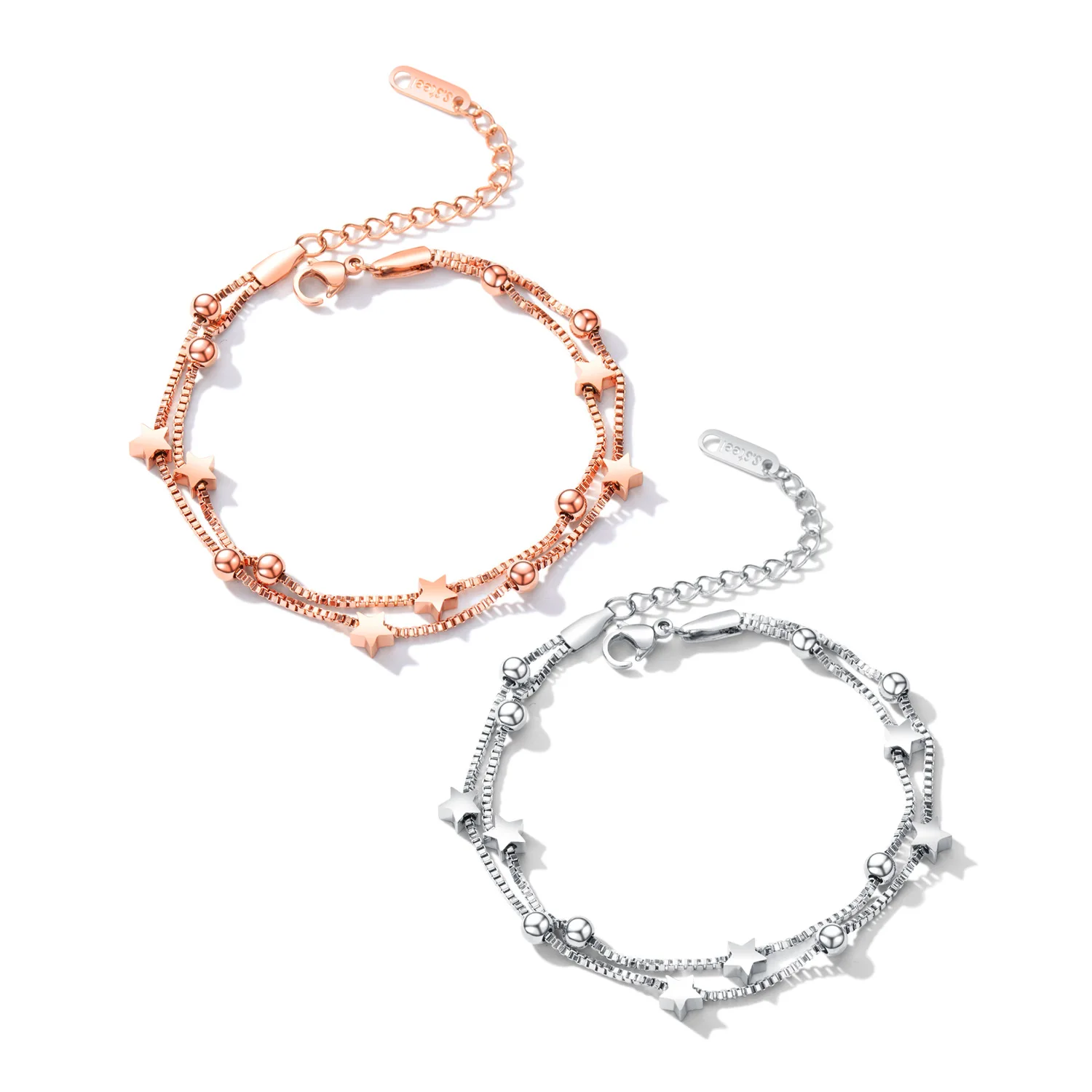 Dropshipping High Quality Stainless Steel Jewelry 18K Gold Plated Romantic Star Charms Bracelet For Lady Link Chains Bracelet
Dropshipping High Quality Stainless Steel Jewelry 18K Gold Plated Romantic Star Charms Bracelet For Lady Link Chains Bracelet