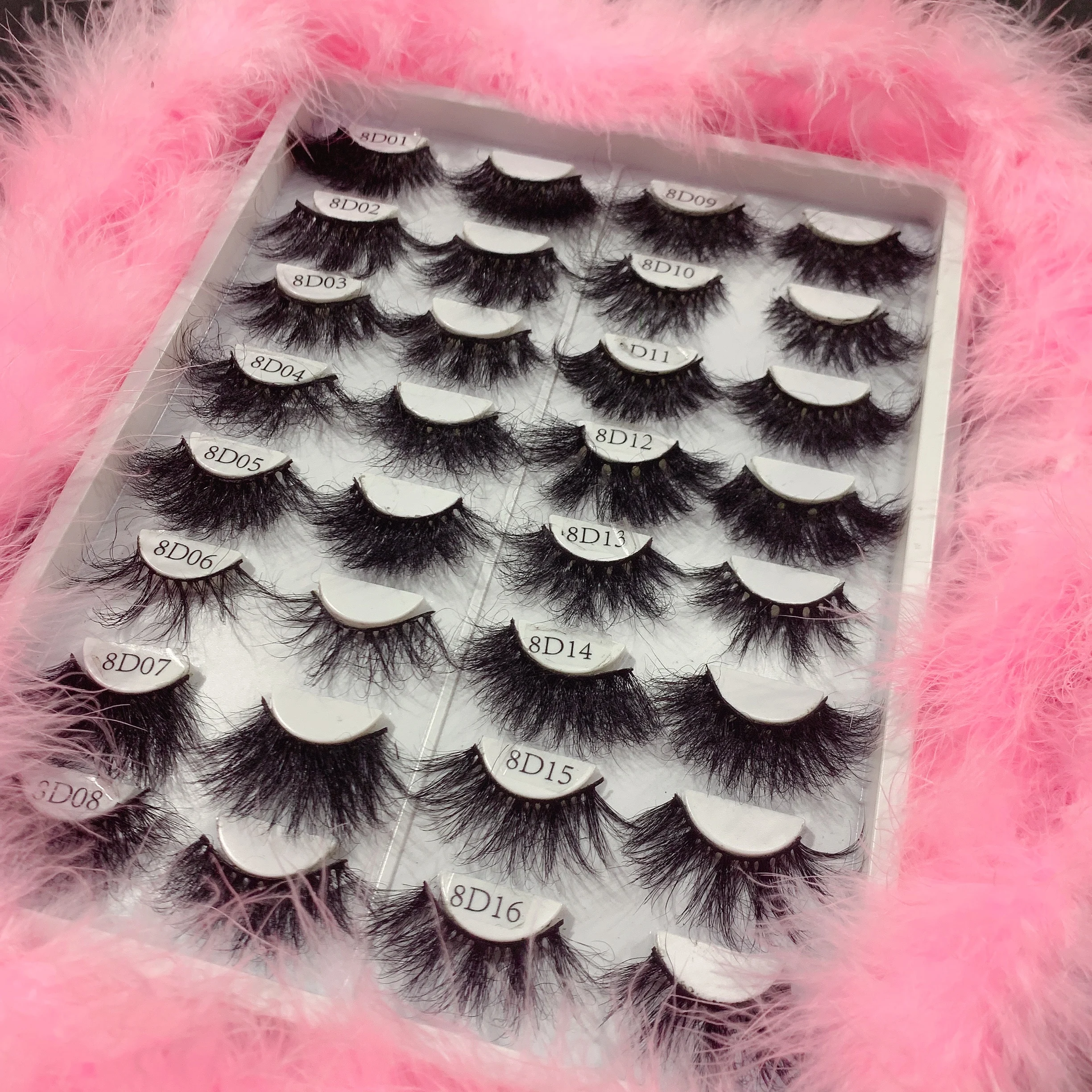 Luxury strip lashes handmade 25mm mink eyelashes wholesale mink eyelash cruelty free false lashes vendor
Luxury strip lashes handmade 25mm mink eyelashes wholesale mink eyelash cruelty free false lashes vendor