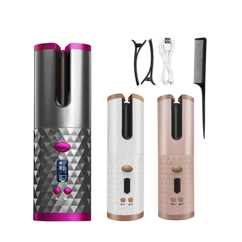 Cordless Ceramic Auto Curler Machine Fast Heat USB Rechargeable Wireless Automatic Hair Curling Iron
Cordless Ceramic Auto Curler Machine Fast Heat USB Rechargeable Wireless Automatic Hair Curling Iron