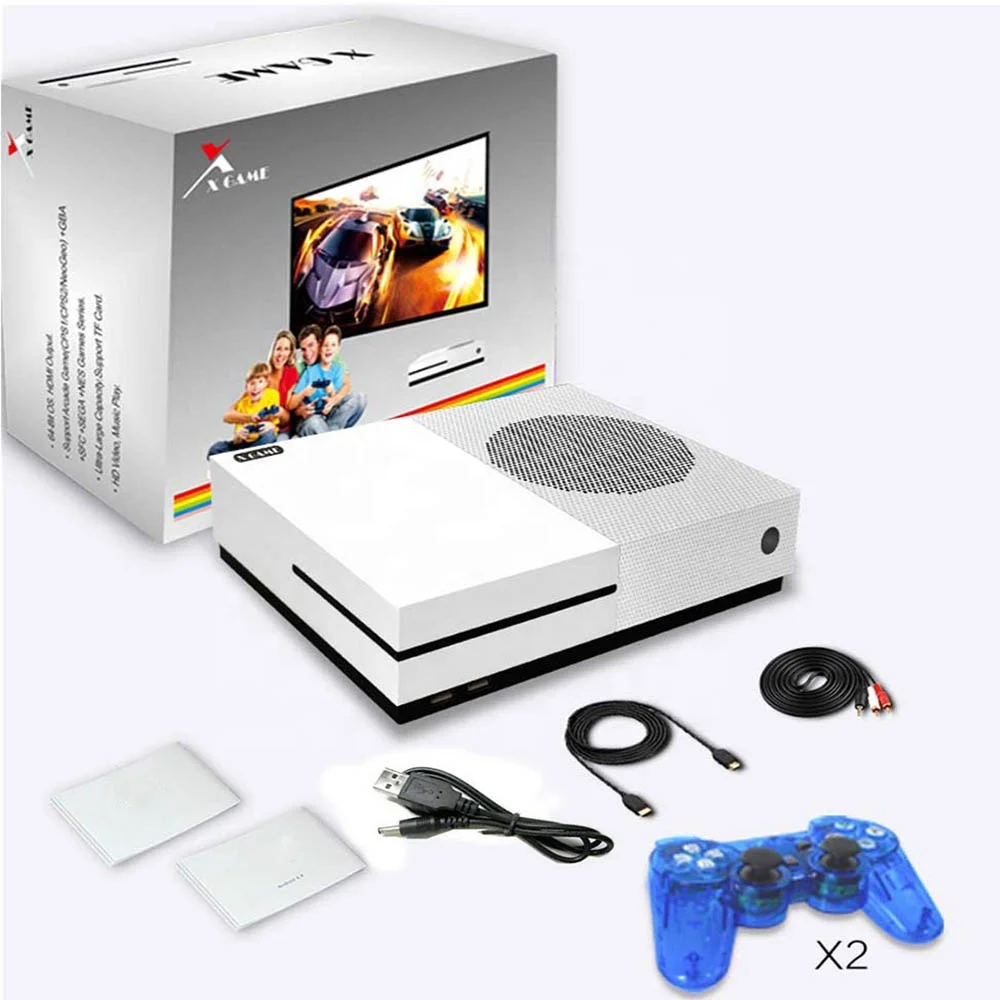 

Factory sale Support 4K HD Output 64 bit X Game Console Dual core Video Game Console Built-In 600 Classic Games For NES, White