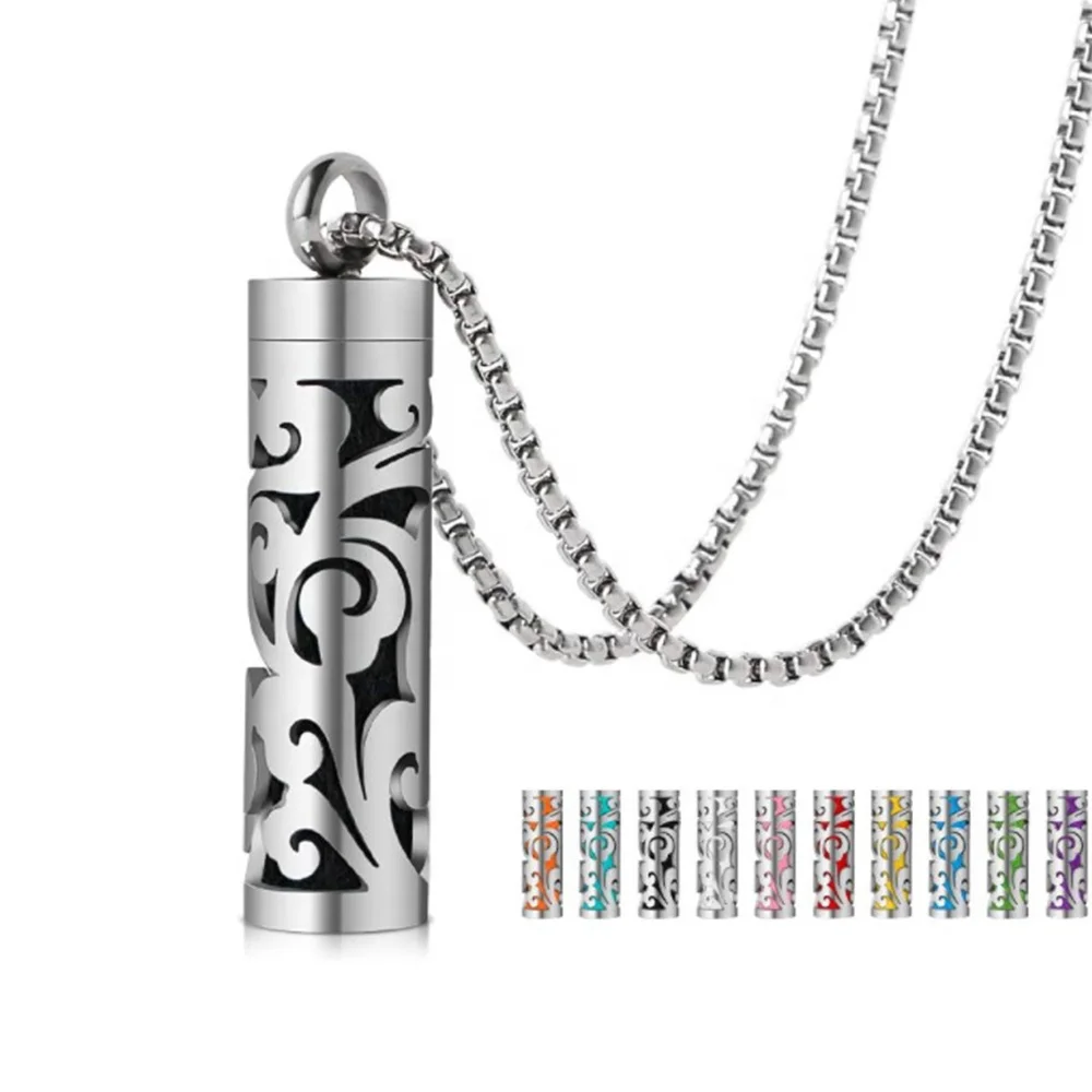 2020 Bottle Design Fragrance Jewellery Perfume Pendant Stainless Steel Aromatherapy Essential Oil Diffuser Necklace
2020 Bottle Design Fragrance Jewellery Perfume Pendant Stainless Steel Aromatherapy Essential Oil Diffuser Necklace