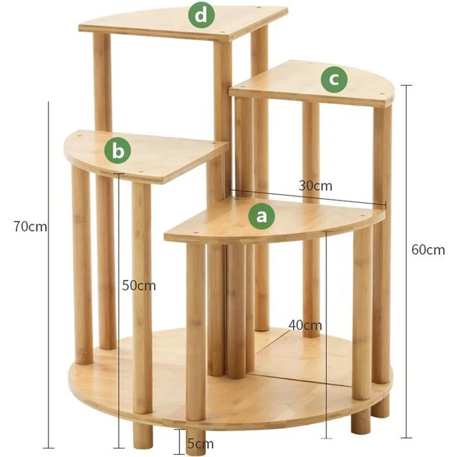 Multifunctional 5 Tiers Bamboo Wooden Plant Stand Plant Organizer Rack for Plant Display, Customized
Multifunctional 5 Tiers Bamboo Wooden Plant Stand Plant Organizer Rack for Plant Display, Customized