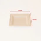 China factory Wholesale Bamboo Plates Disposable Bagasse Tableware